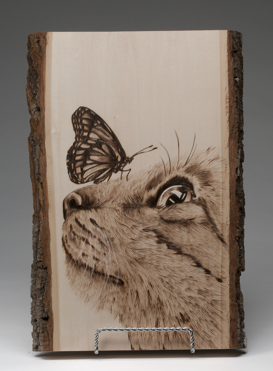 Traditional - Intermediate 1st Amanda Legal - Cat & Butterfly Pyrography